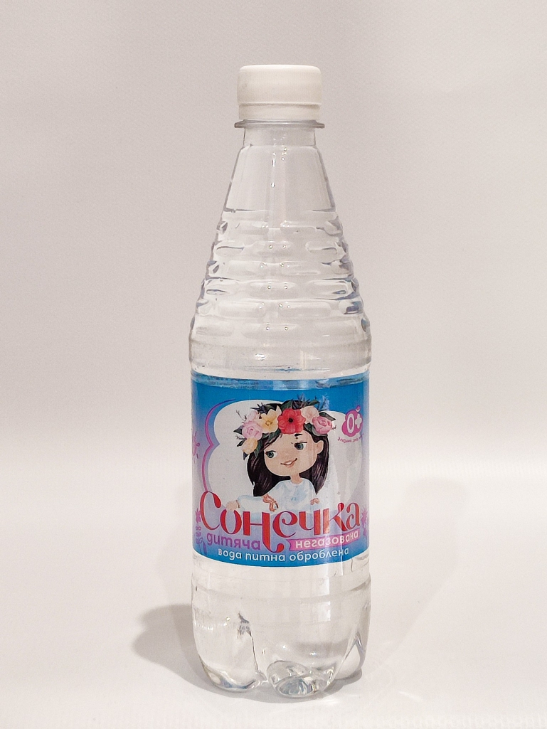 Вода питна дитяча СОНЕЧКА негазована 0,5 л.